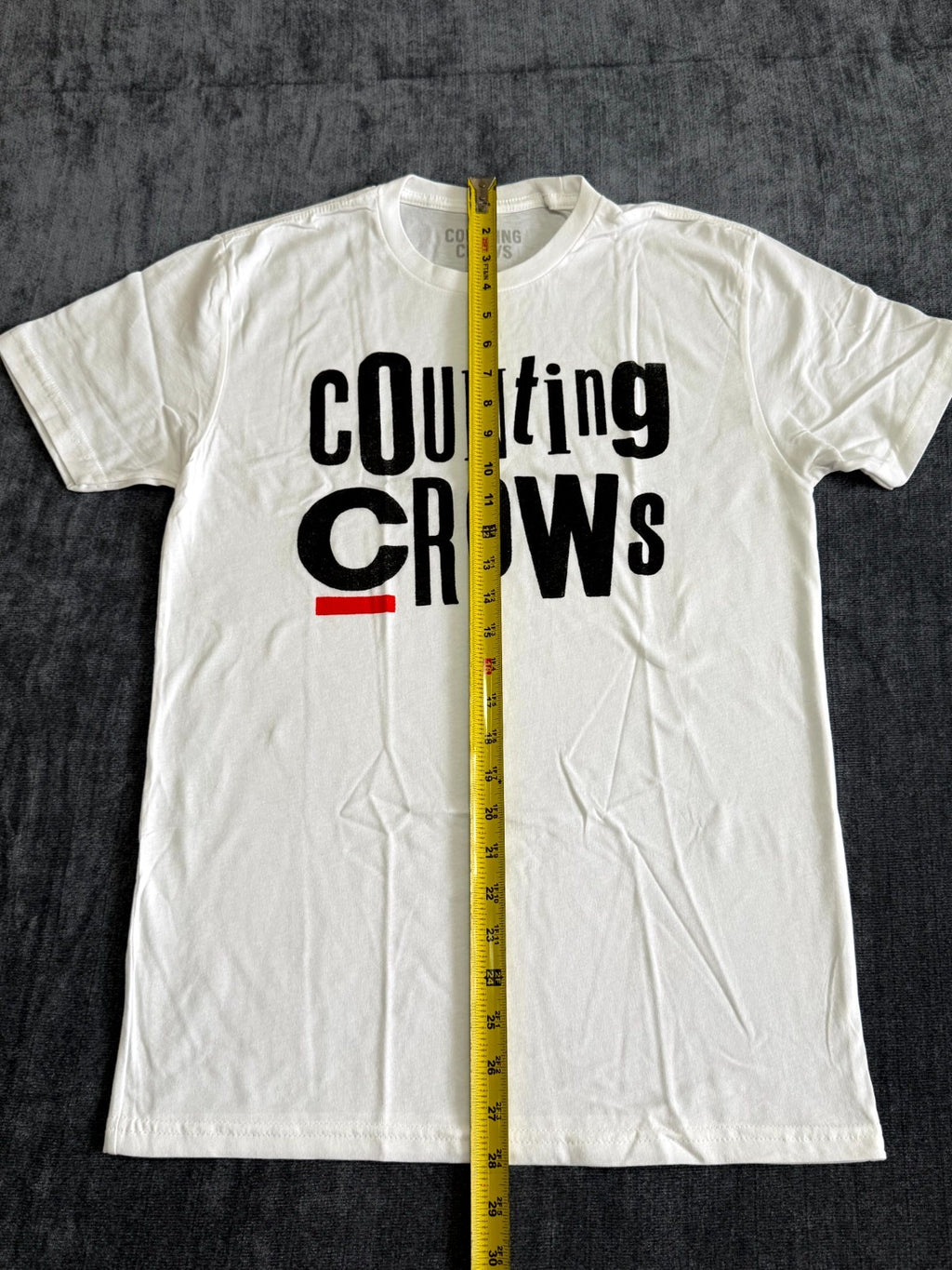 NWOT Counting Crows Ransom T-Shirt Unisex Small White Crew-Neck Short Sleeve