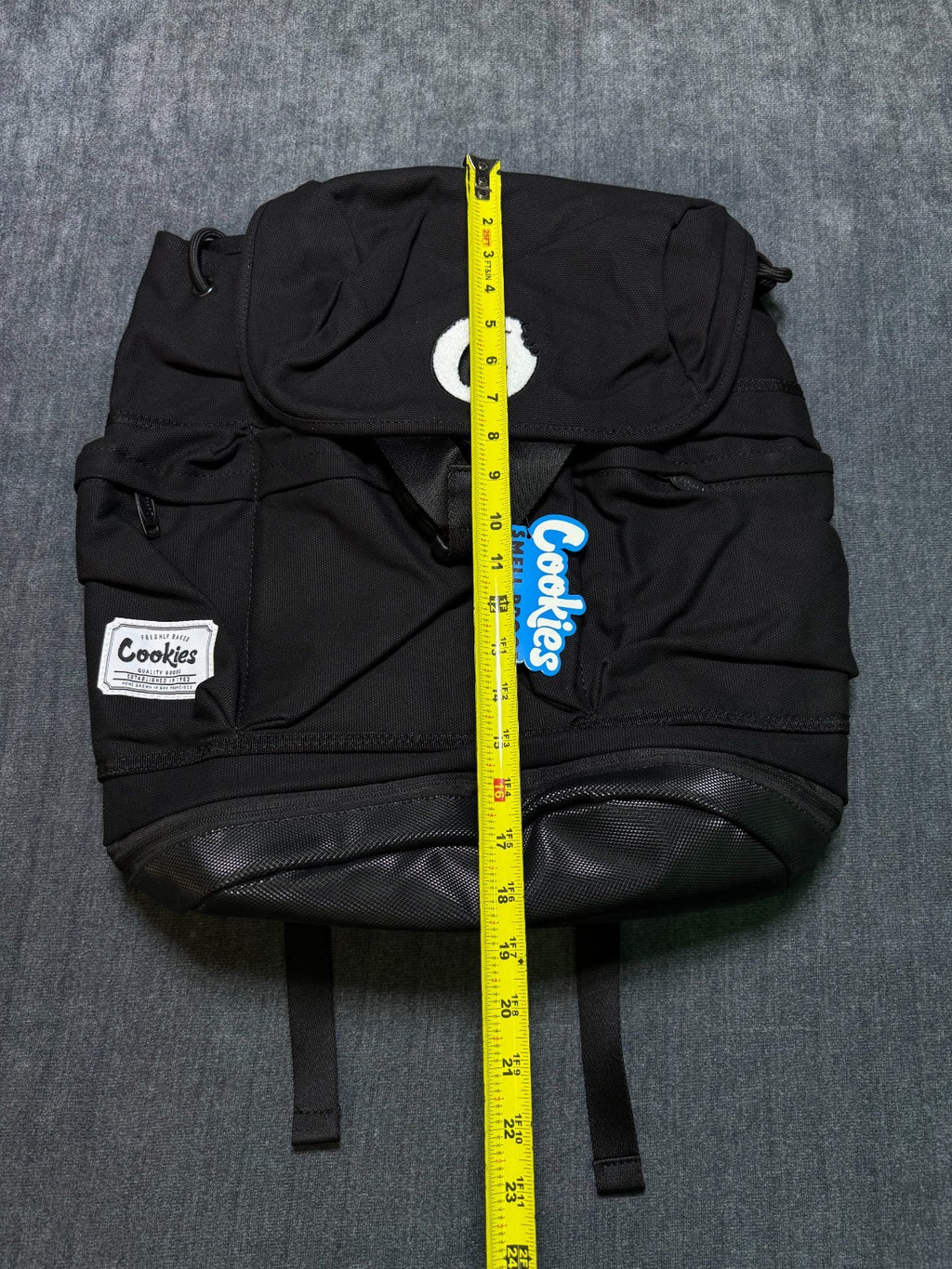 Cookies Utility Backpack Smell Proof Rucksack Black Travel Stash Bag Streetwear