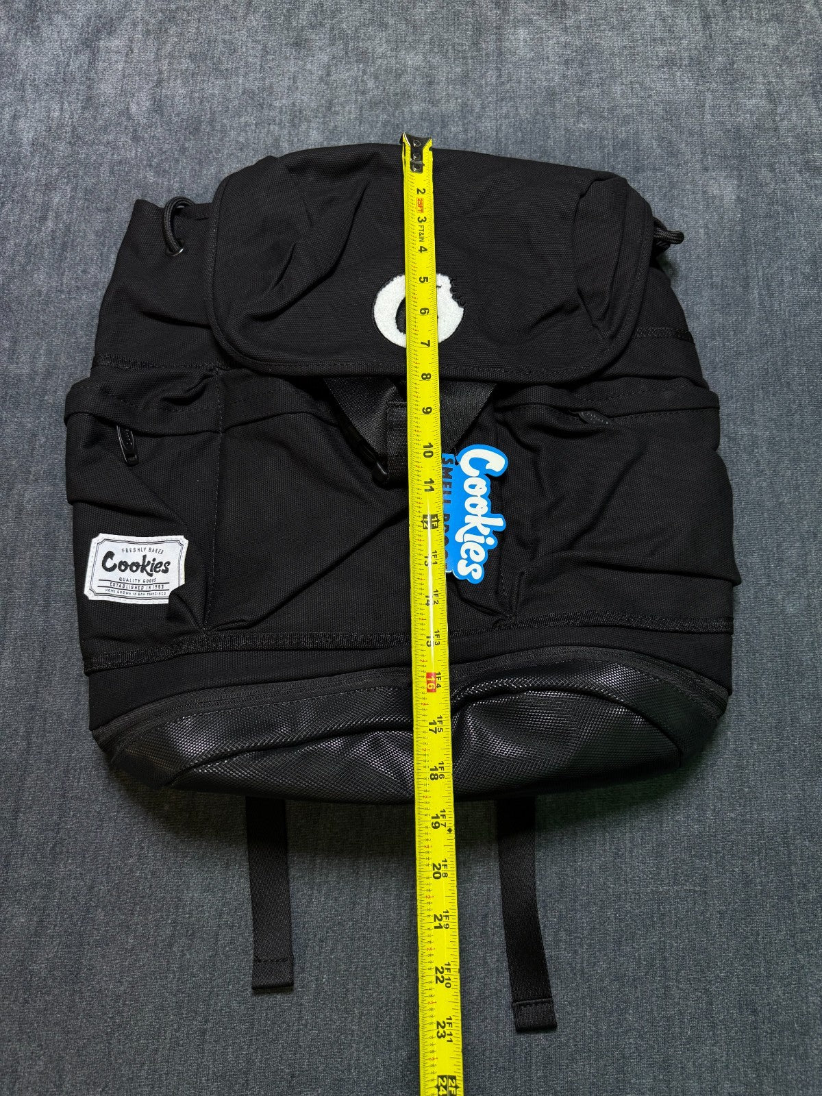 Cookies Utility Backpack Smell Proof Rucksack Black Travel Stash Bag Streetwear