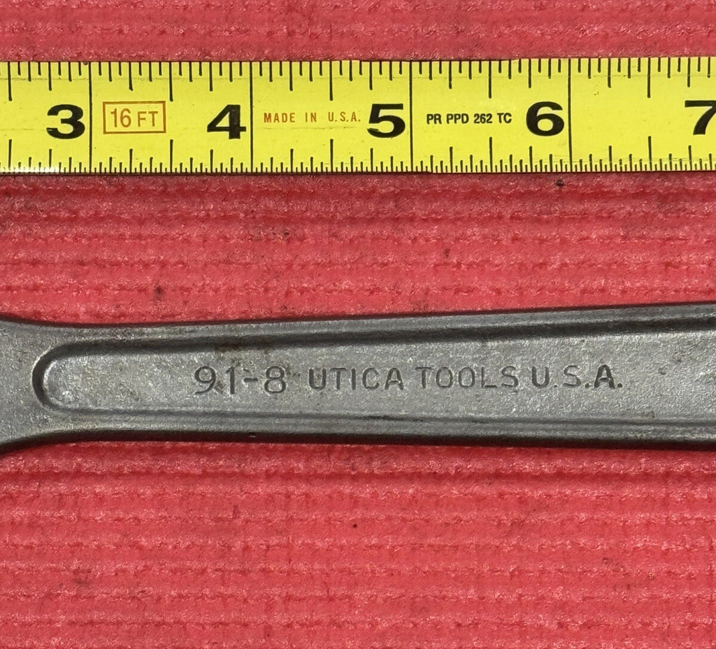 Vintage UTICA Tools 91-8  8" adjustable wrench Made in USA