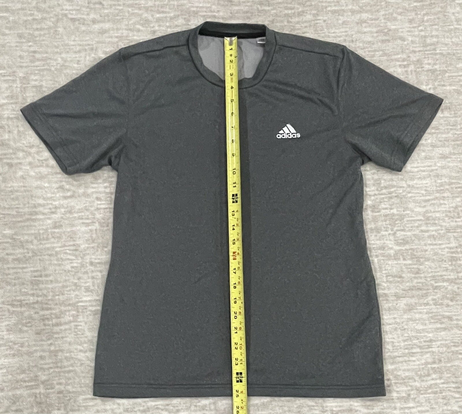 Adidas Climalite Grey Dry Fit Short Sleeve Shirt, Men’s T-shirt Small (S)