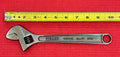 Vintage Fuller Chrome Alloy No. 10 Adjustable Wrench Full Drop Forged Japan