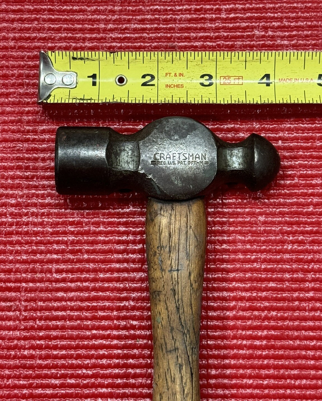 Vintage Craftsman Professional Mechanic M, 8 OZ BALL PEEN Hammer Made in USA