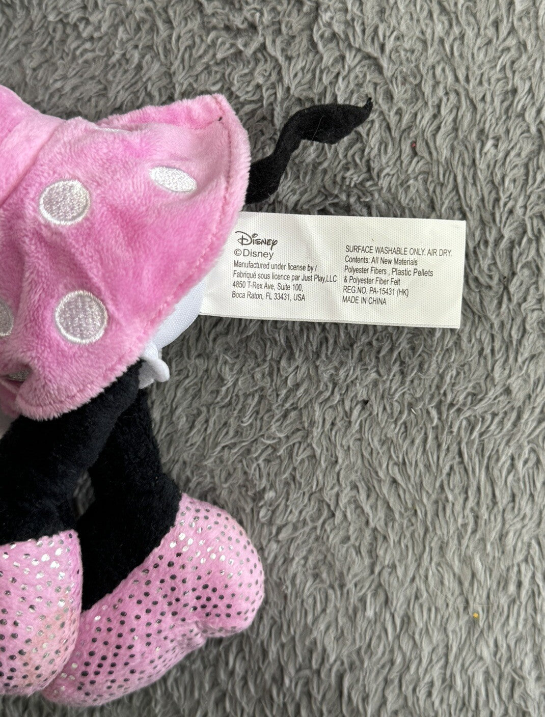 Disney Minnie Mouse 11" Plush Pink Doll | Stuffed Toy Authentic Disney Nice!!