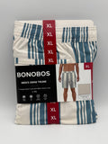 NWT Bonobos Swim Trunks Men's X-Large White Blue Striped Drawstring Summer Beach