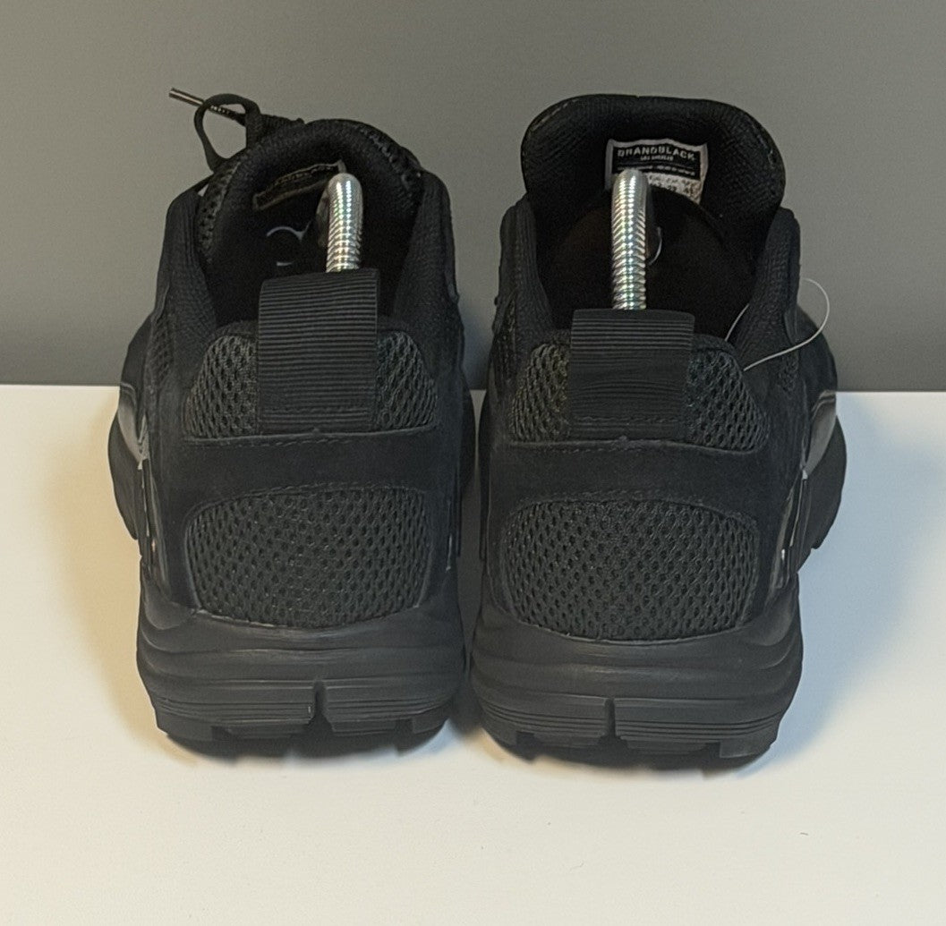Brandblack Los Angeles Black Gray Mesh Low Top Grid Sneakers Men's Size 11