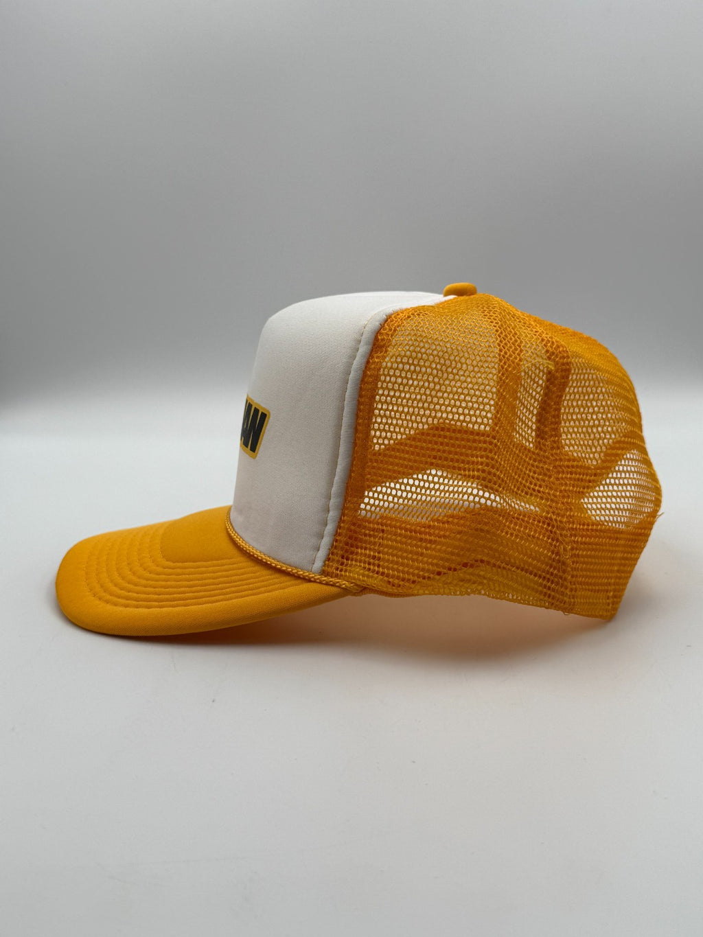 Mad Man ASAP Worldwide Ferg Trucker Hat Men's Yellow Adjustable Snapback Cap