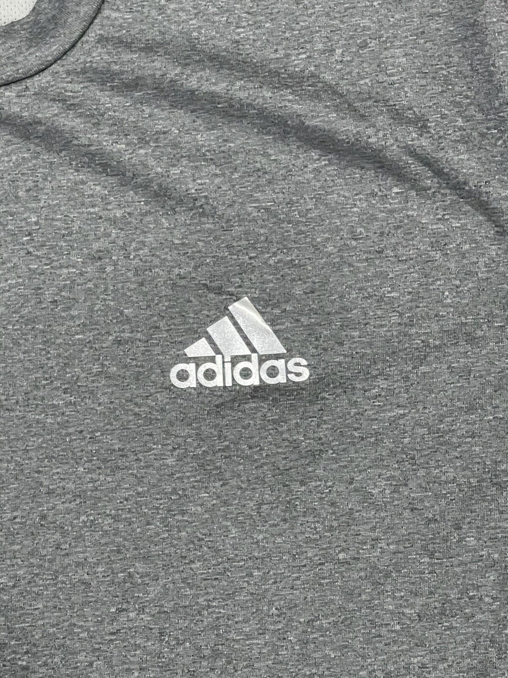 Adidas Climalite Grey Dry Fit Short Sleeve Shirt, Men’s T-shirt Small (S)