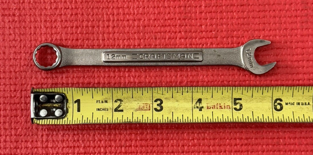 Vintage Craftsman NEW VA 42916 12MM Combination Wrench Metric 12 Pt Made in USA