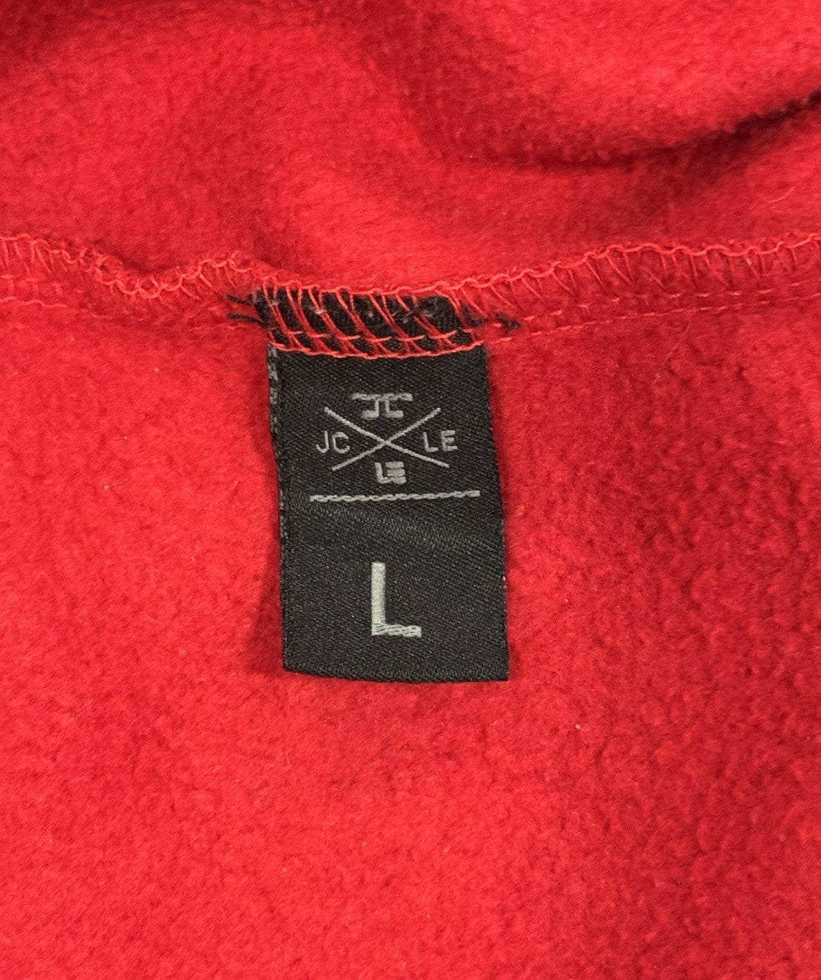 JORDAN CRAIG Hoodie Full Zip Jacket With Pockets Red & Black Mens Size L Large