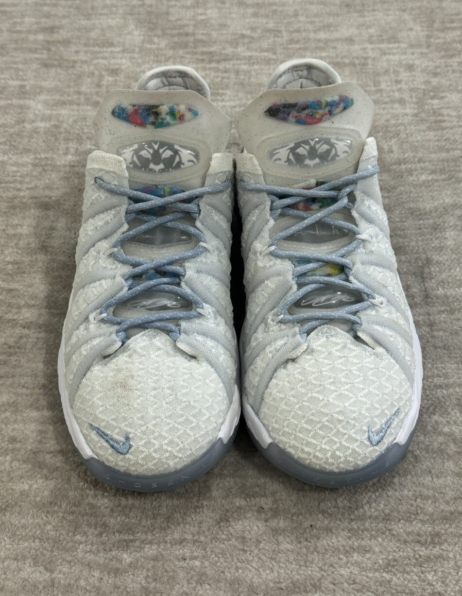 NIKE LEBRON XVIII 18 NRG BLUE TINT BOY'S BASKETBALL SHOES SIZE 4.5Y