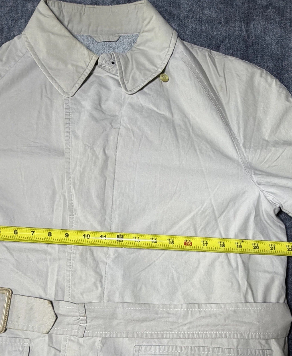 Vintage Christian Dior Monsieur Belted Terry Cloth Robe Beach Coverup Jacket COA