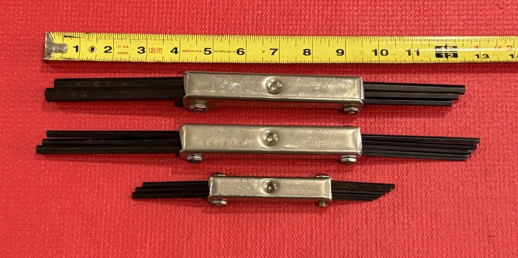 EKLIND TOOLS FOLDING HEX KEY ALLEN WRENCHES No.51,812,91-S  Chicago USA 3 Pc Lot