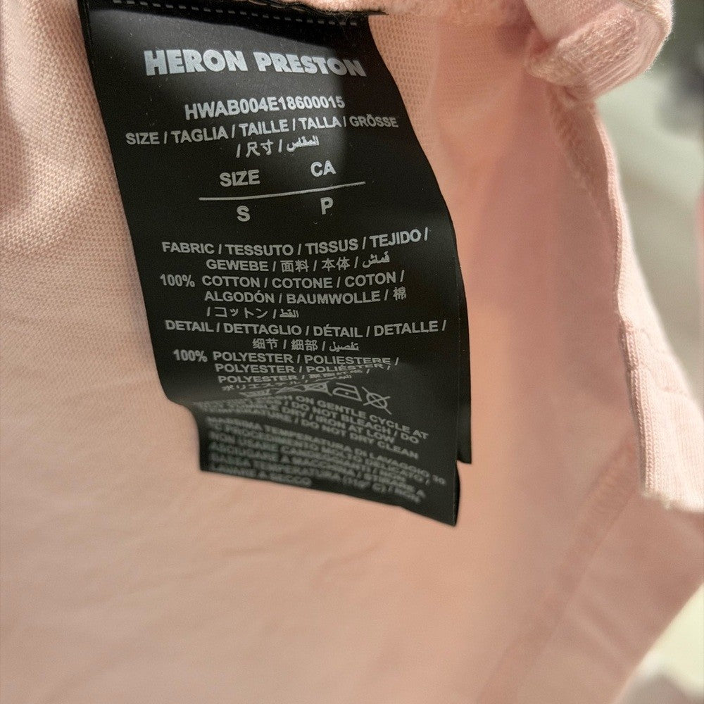 Heron Preston Pink Long Sleeve Top Size Small