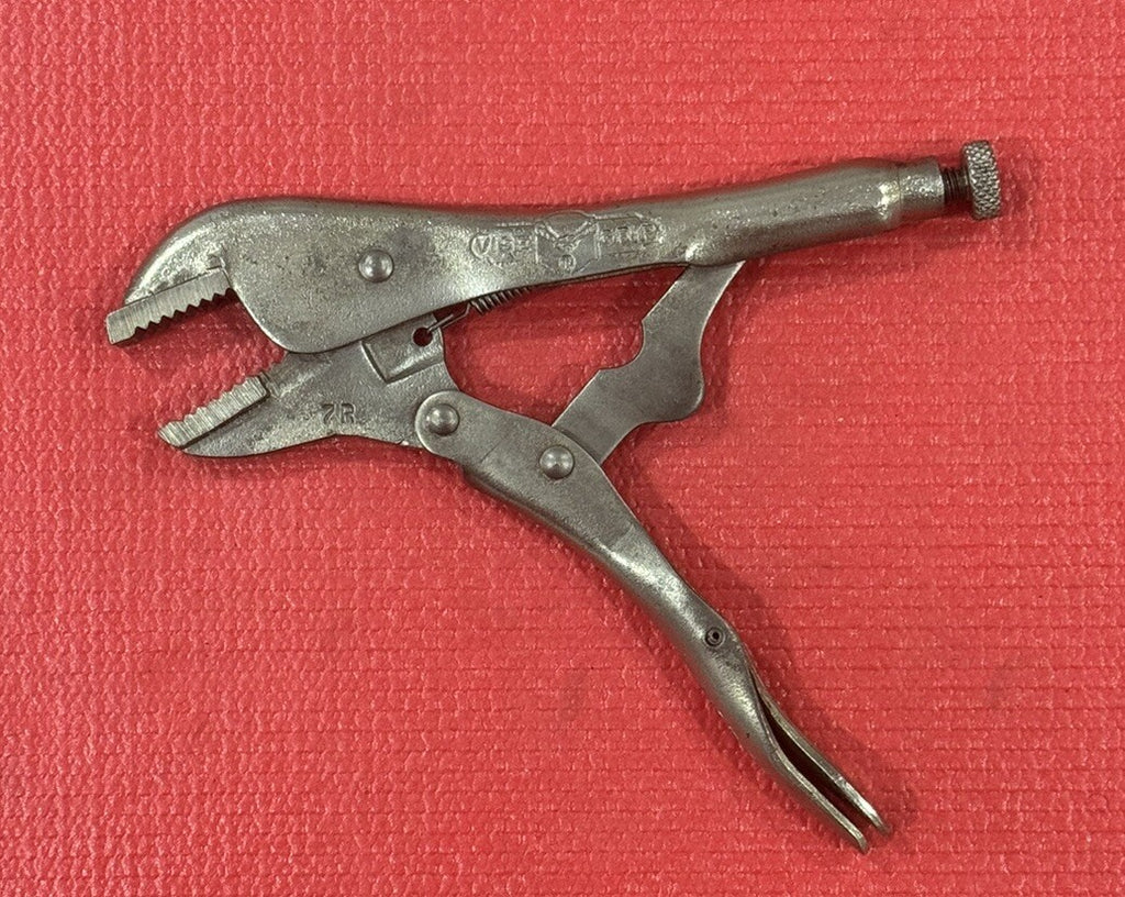Vintage Vise-Grip 7R Petersen Dewitt 7" Locking Pliers Made in USA