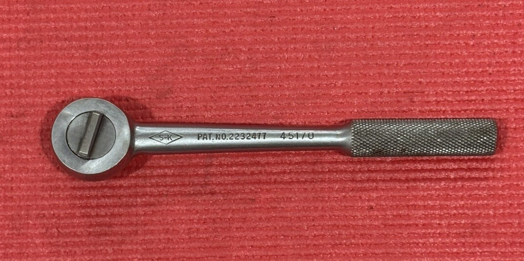 SK Tools 45170 3/8'' Drive Knurled Handle Ratchet Diamond Logo USA