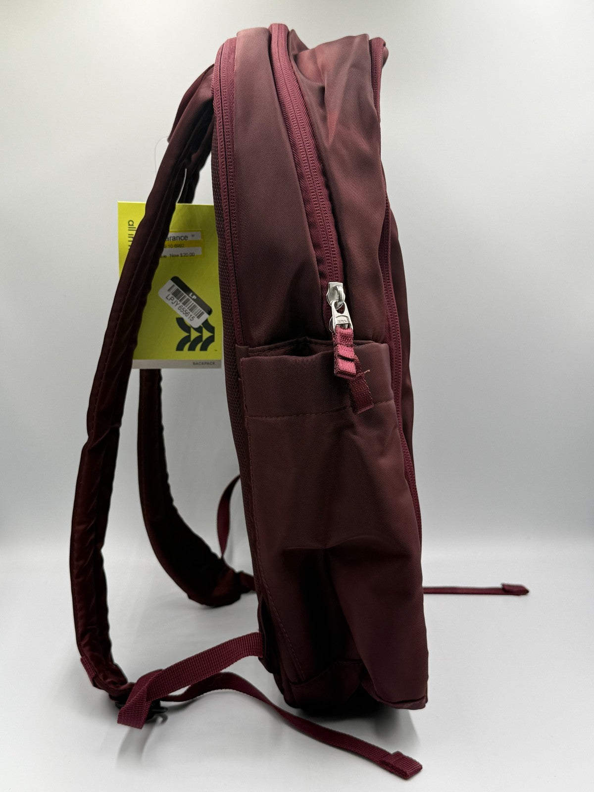 NWT All In Motion 21L Lifestyle Backpack Burgundy Maroon Laptop School Bag