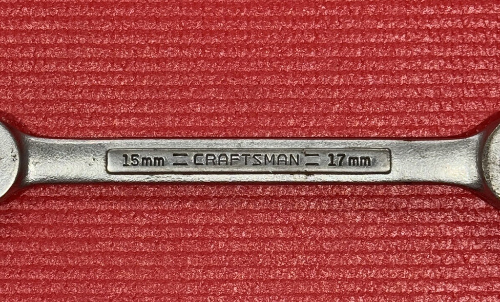 Craftsman Tools V 44178 15mm x 17mm Metric Double Flare Nut Wrench 6 Point USA