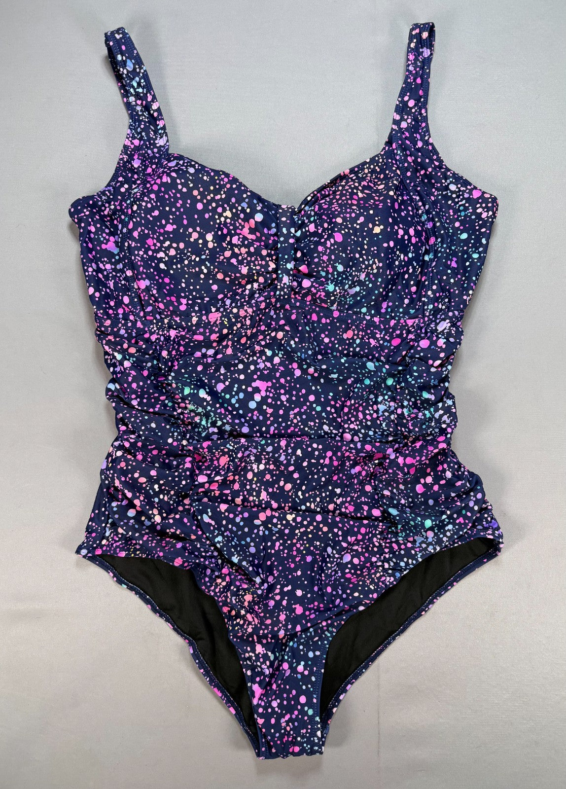 Daci One Piece Swimsuit Tummy Control Bathing Suit Women's 22W Paint Splatter