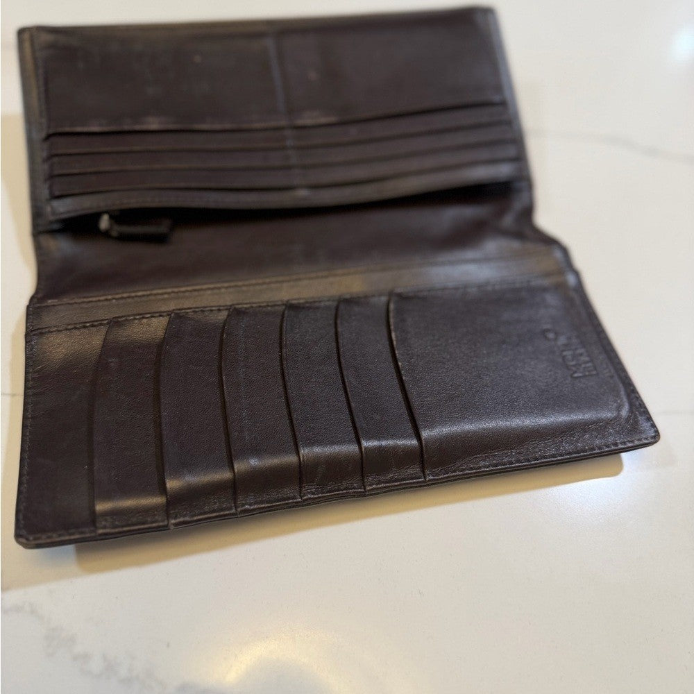 Brown Montblanc Leather bifold Wallet