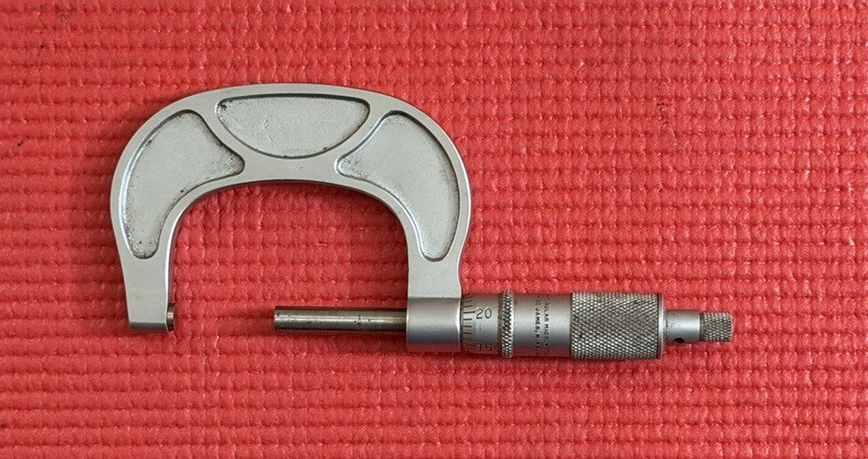 Tubular Micrometer Co. 1”-2” Inch Outside Micrometer Made In USA