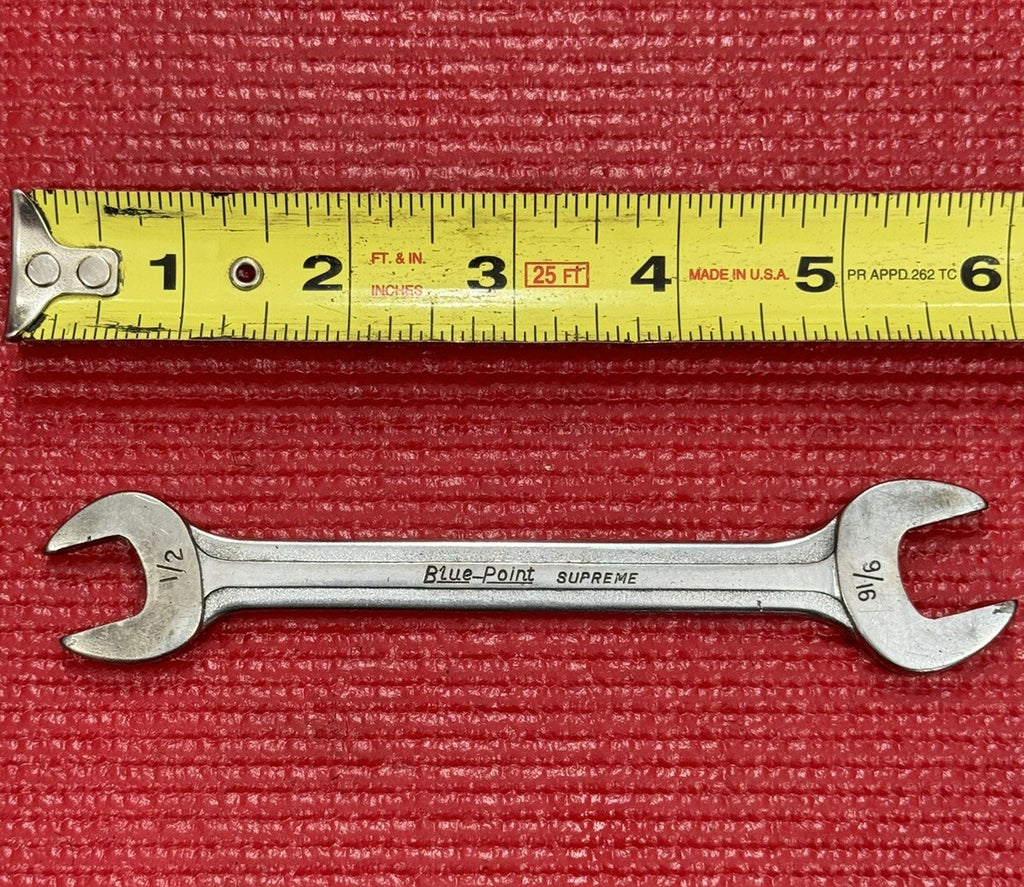 Blue Point Supreme S-1618 1/2" x 9/16" Open End Wrench Made in USA by Snap-On