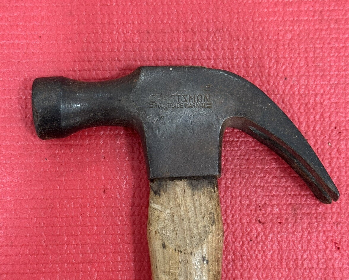 Vintage Craftsman M Claw Hammer 14” Long Made In USA