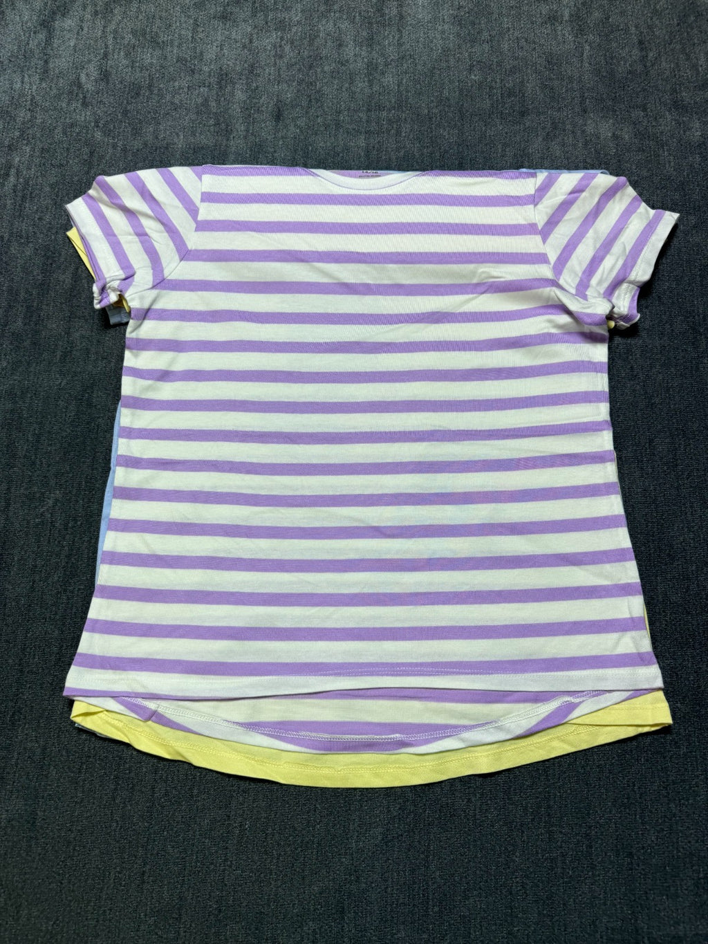 NWT Member's Mark My Favorite Active Tees Girls 14/16 Multicolor Preppy - 3-Pack