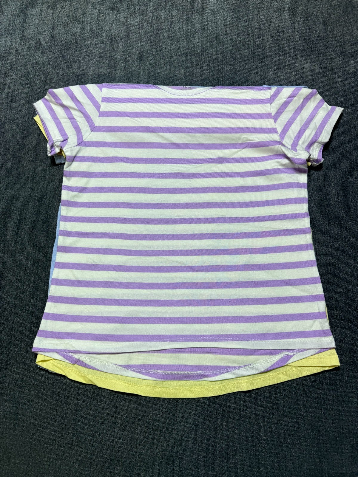 NWT Member's Mark My Favorite Active Tees Girls 14/16 Multicolor Preppy - 3-Pack