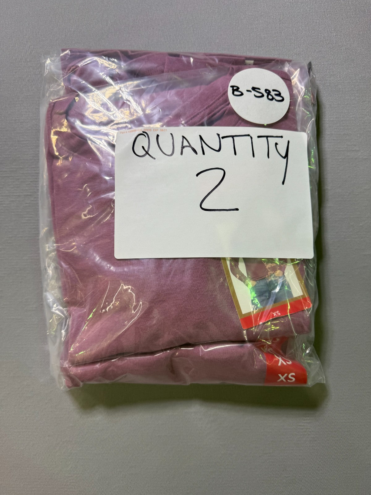 Eddie Bauer Long Sleeve Classic Cotton Blend Crewneck Tee Top Women's XS Purple