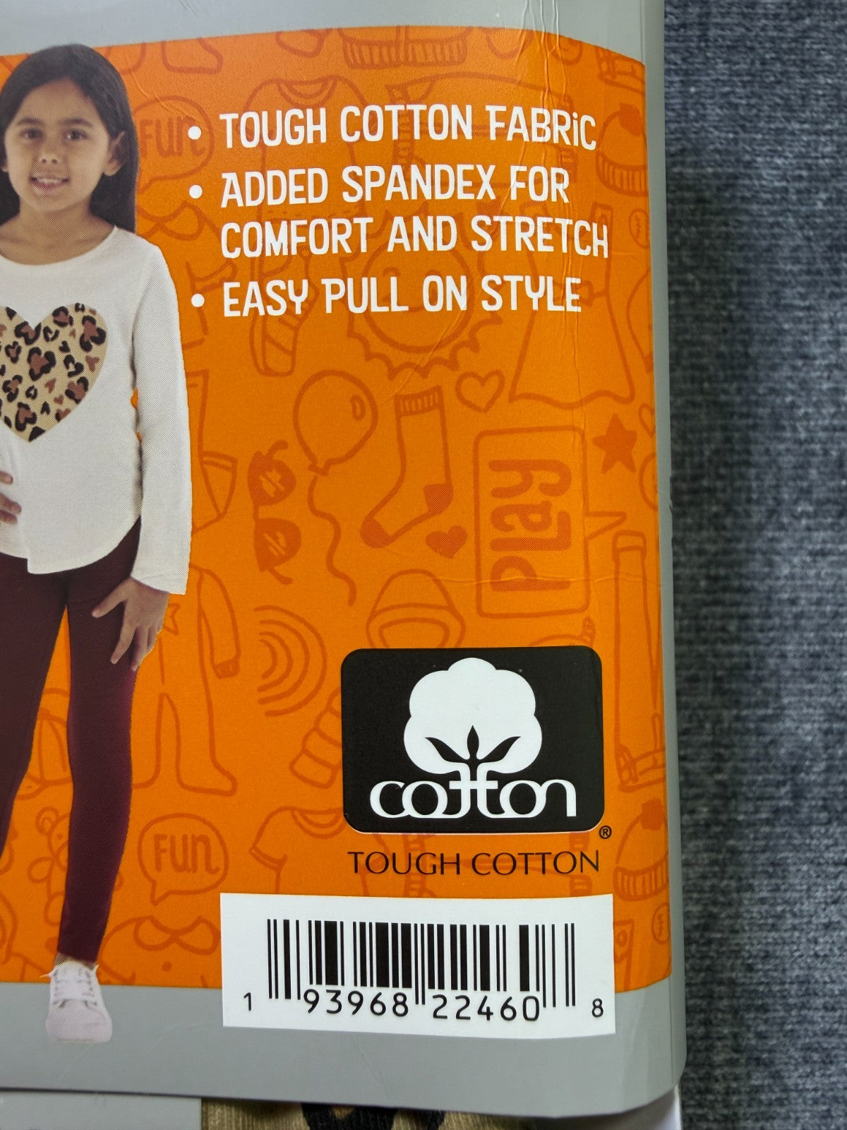 NWT Member's Mark My Favorite Leggings Girls 4/5 Multicolor Preppy - 3-Pack