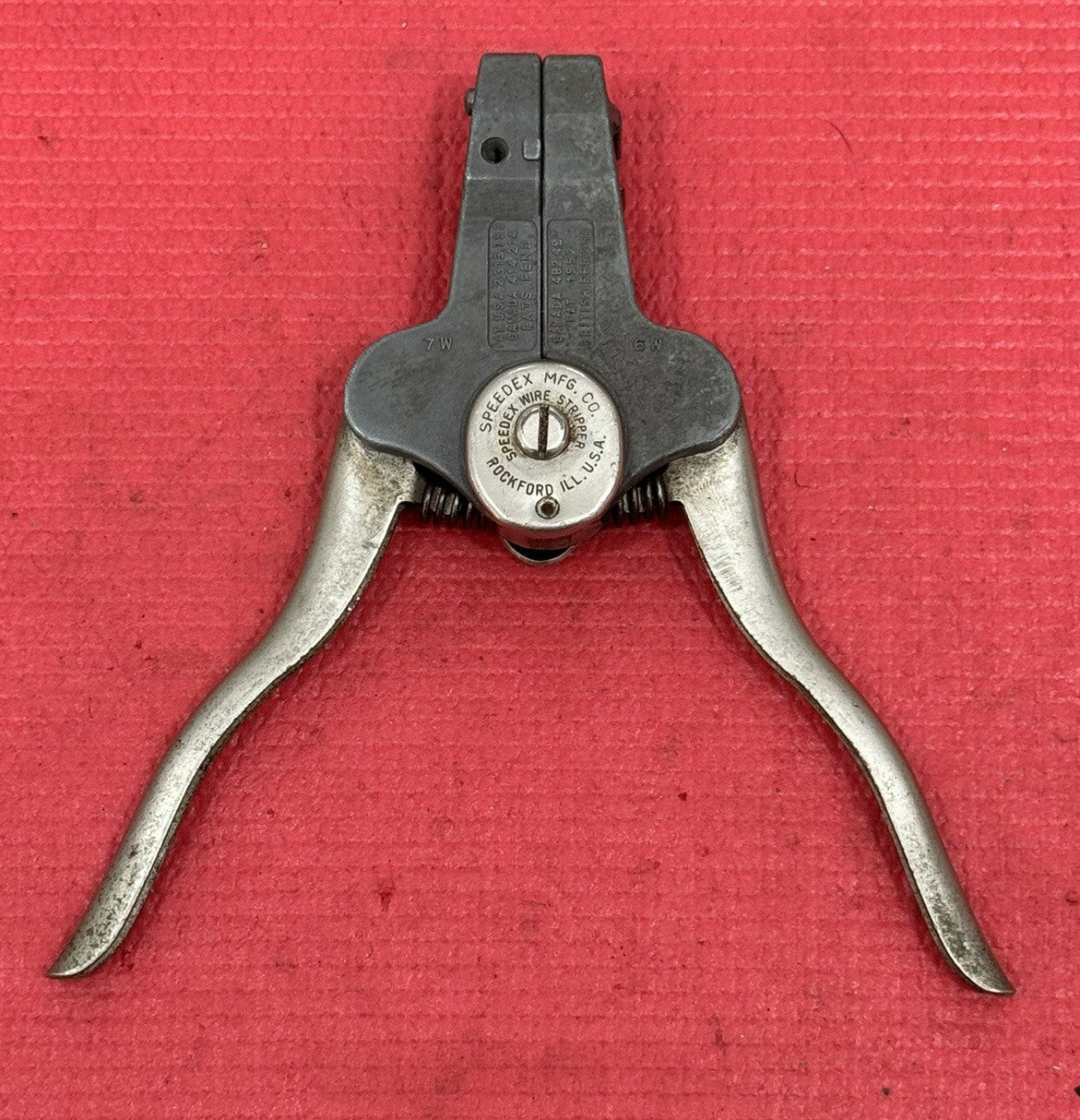 Vintage SPEEDEX Trig-O-Matic Wire Stripper 6W 7W w/ ON-Off Switch Made in USA