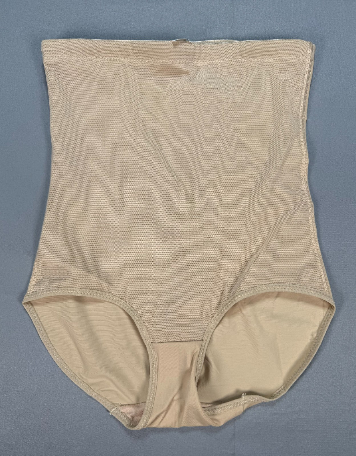 Women's High Waisted Shapewear Briefs Medium Beige Stretch Tummy Control Pantie