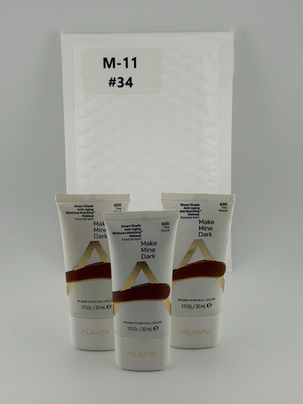 Almay Smart Shade Anti-Aging Skintone Matching Make Mine Dark 600 - Lot of 3