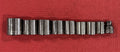 Vintage Craftsman 9pc Set 3/8" Drive 12PT SAE Shallow Socket Set Made In USA