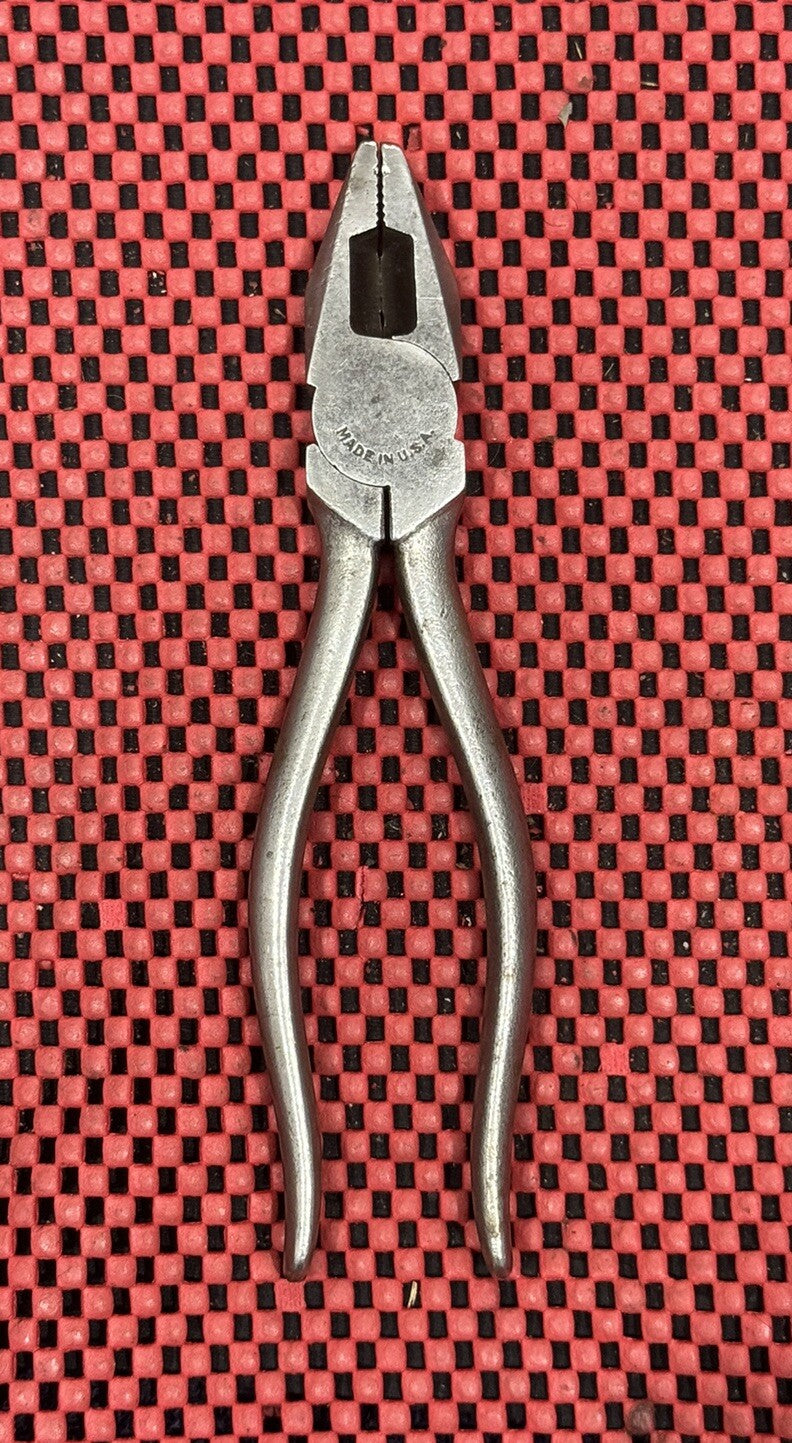 Vintage Crescent Tools 50-7 - 7-1/4" Lineman's Pliers Tool Jamestown NY USA