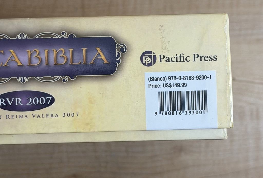 Santa Biblia The Holy Bible Spanish (2007) RVR Edición Especial WHITE/GOLD NEW
