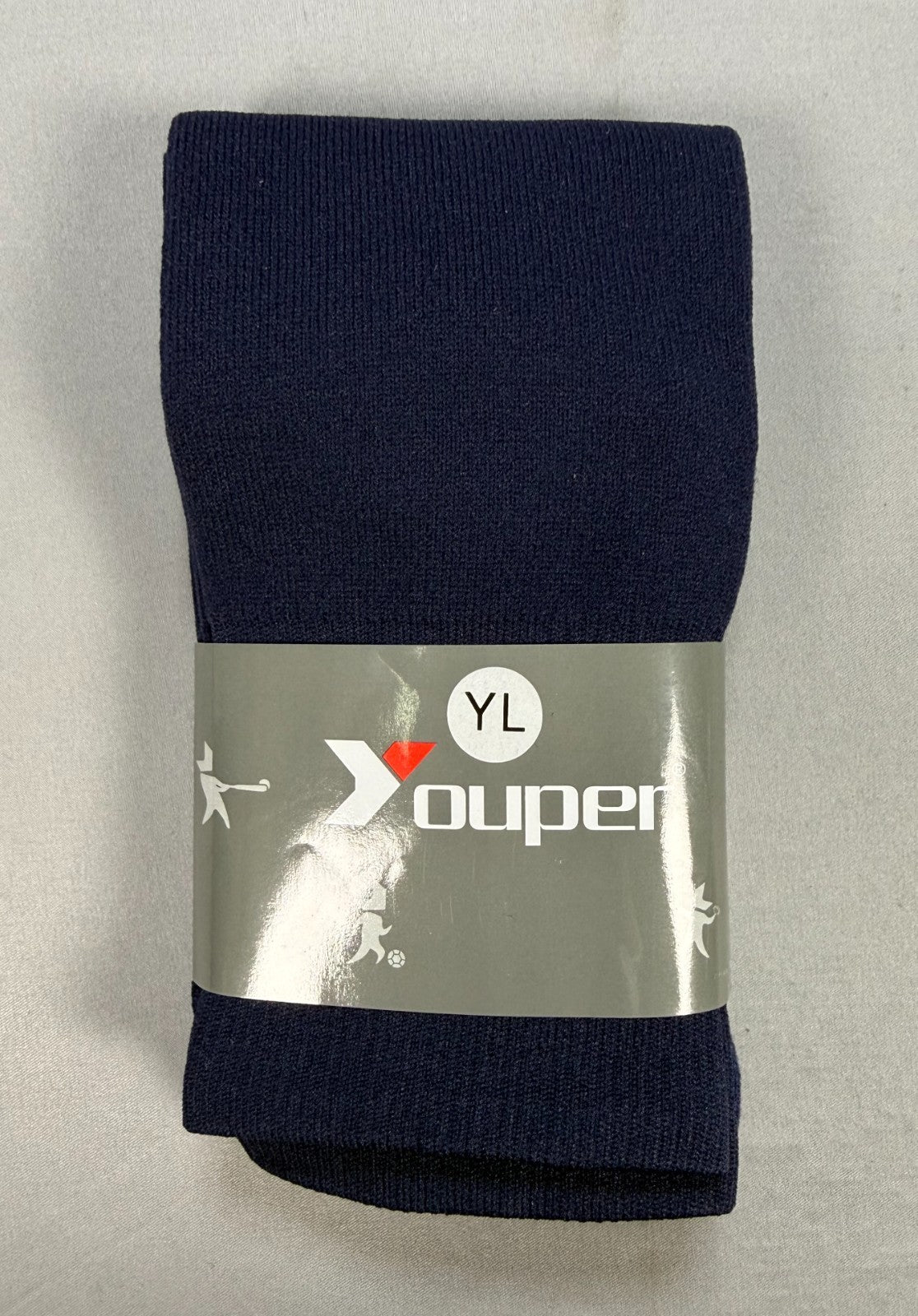 NWT Youper Sports Socks Youth YL Blue Soccer Baseball Golf Basketball Athleisure