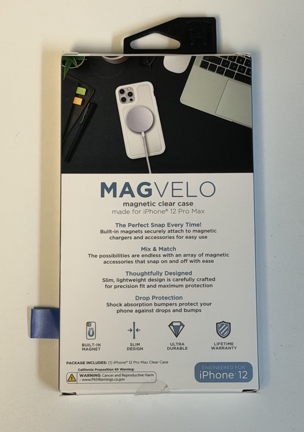 iHome MAG VELO Magnetic Clear Case iPhone 12 | iPhone 12 Pro | NEW