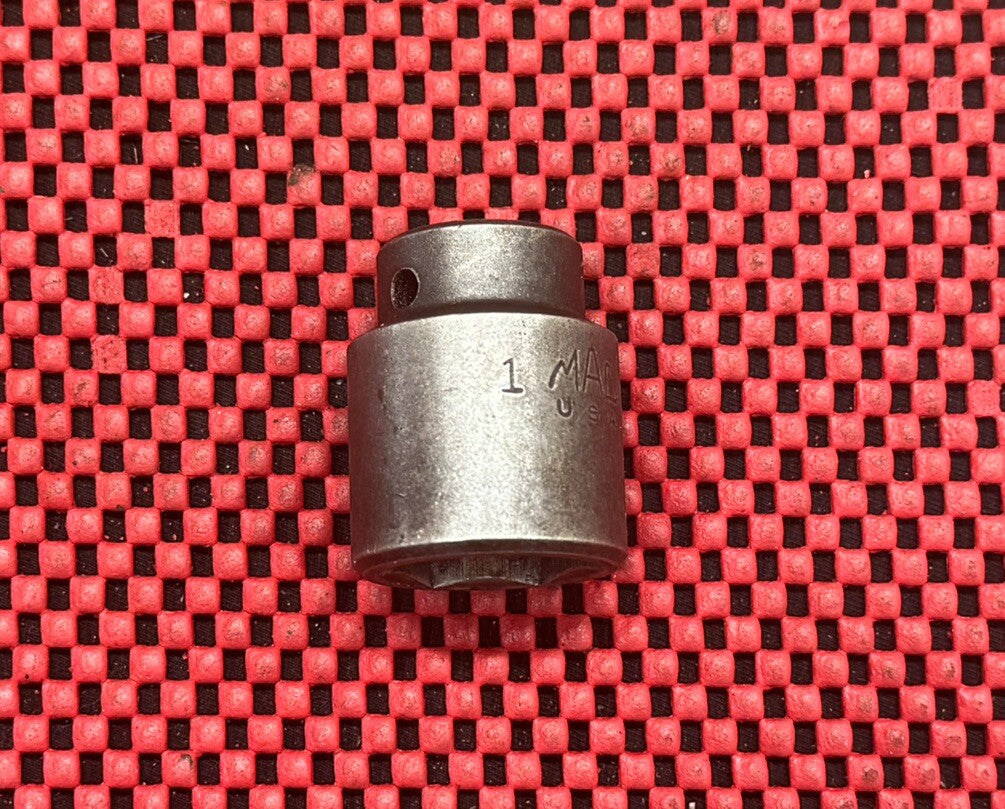 MAC Tools VP326 1/2” Drive, 1 Inch 6 PT Shallow Impact Socket Made In USA N8