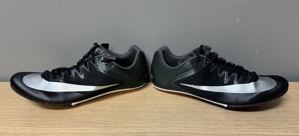 NEW Nike Zoom Rival Sprint Track Shoes MEN'S SIZE 12 Black Silver