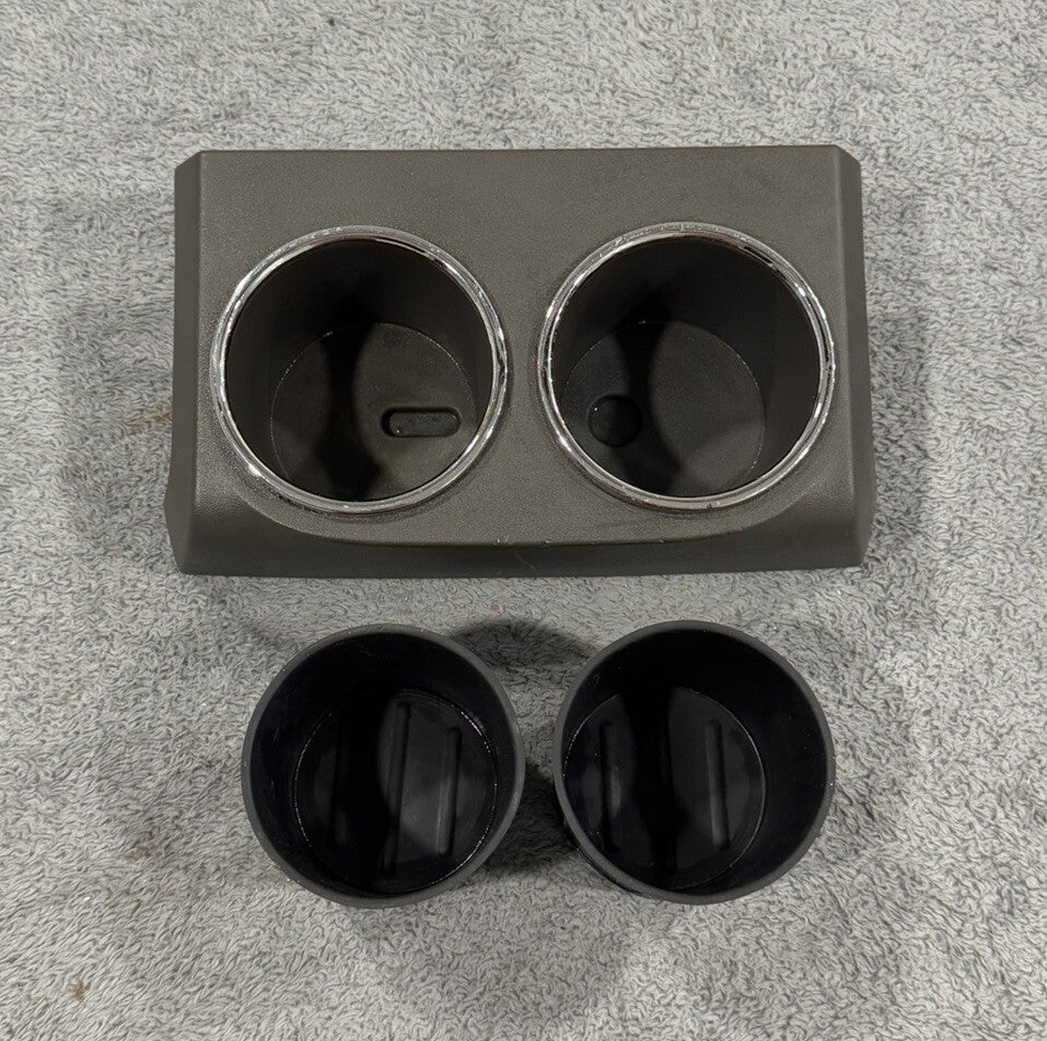 07-14 Ford Expedition Navigator OEM Console Rear Cup Holder Trim Bezel Grey