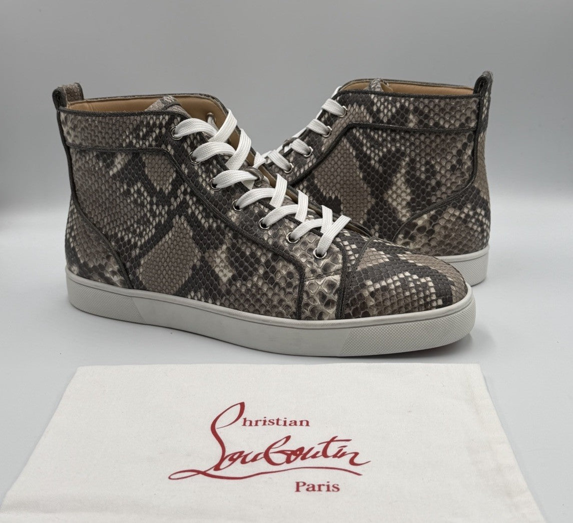 Christian Louboutin Louis Orlato Flat Python Ghost Roccia Sneaker Sz 44 EU 11 US