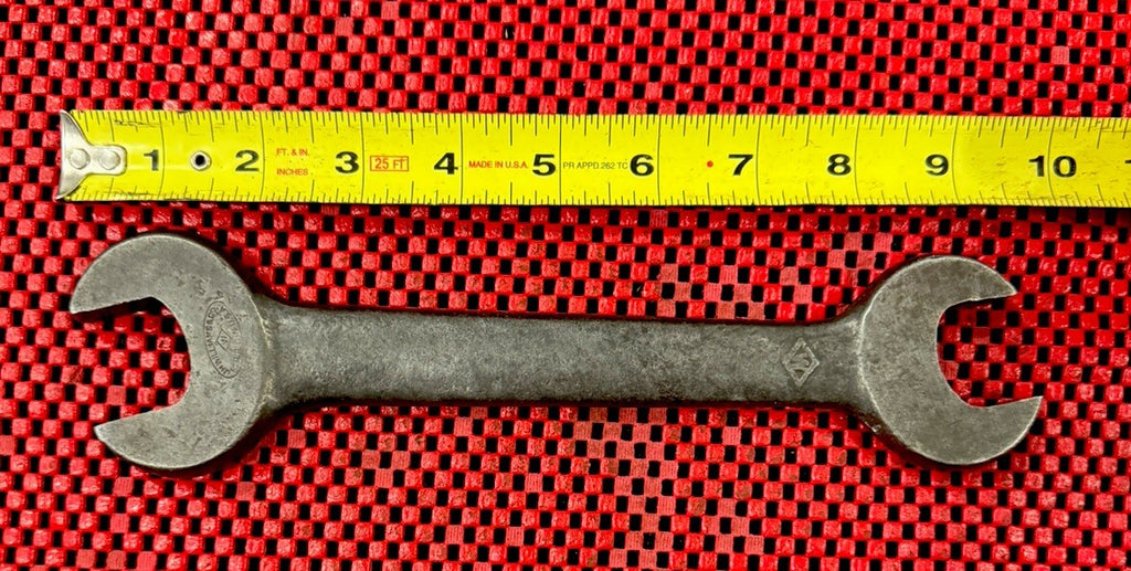 Vintage J.H. Williams 1" x 1-1/8" Open End Wrench #34 Diamond W Logo -USA  Rare