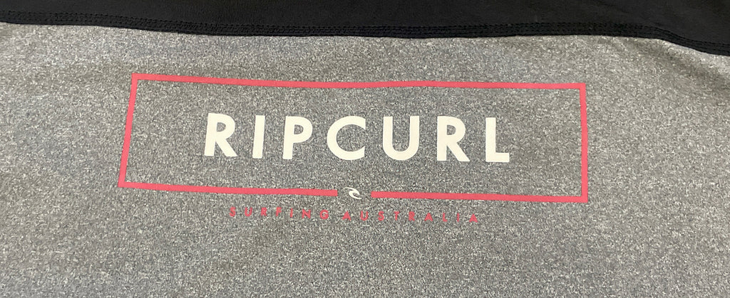 Ripcurl Surfing Surf Wear Black, Grey, & Red Size Large T-Shirt dry-fit