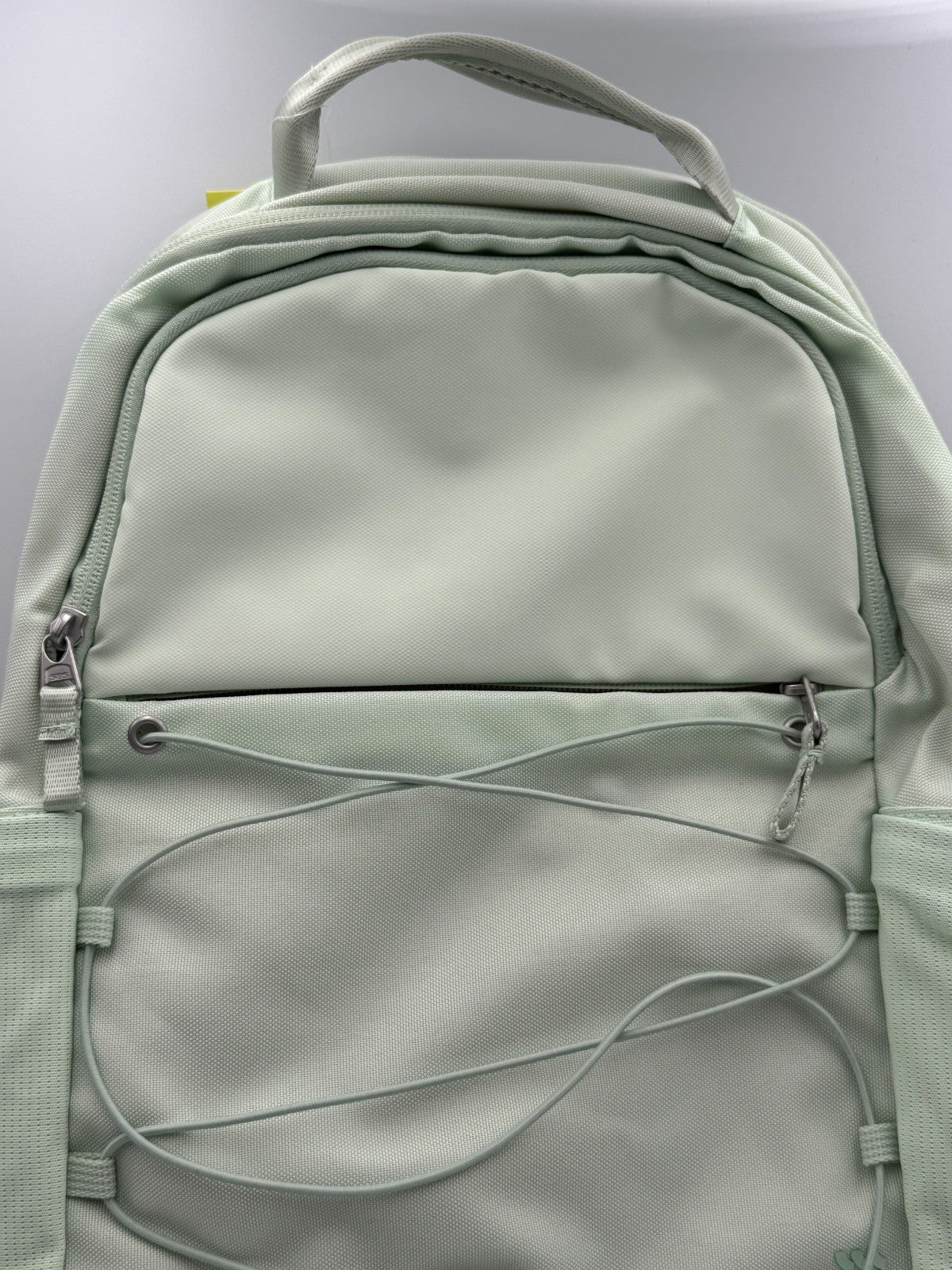 All In Motion Sporty 19" Backpack Mint Green Bungee Cord Laptop School Book bag