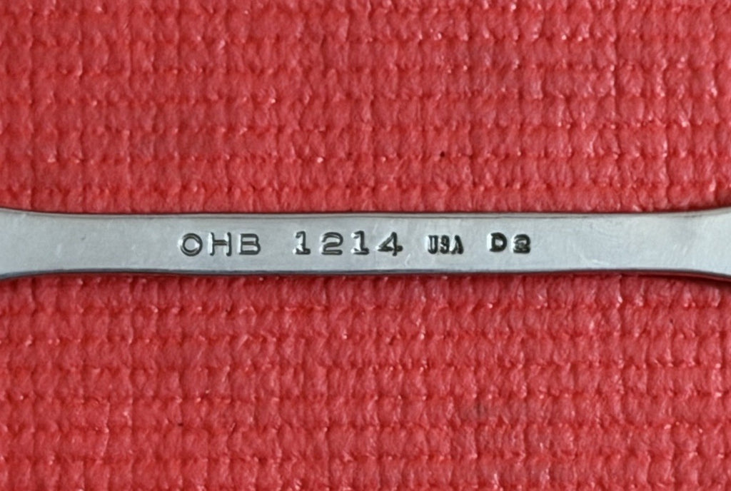 Mac Tools OHB1214 SAE 3/8” X 7/16” Flare Nut Line Wrench Made In USA