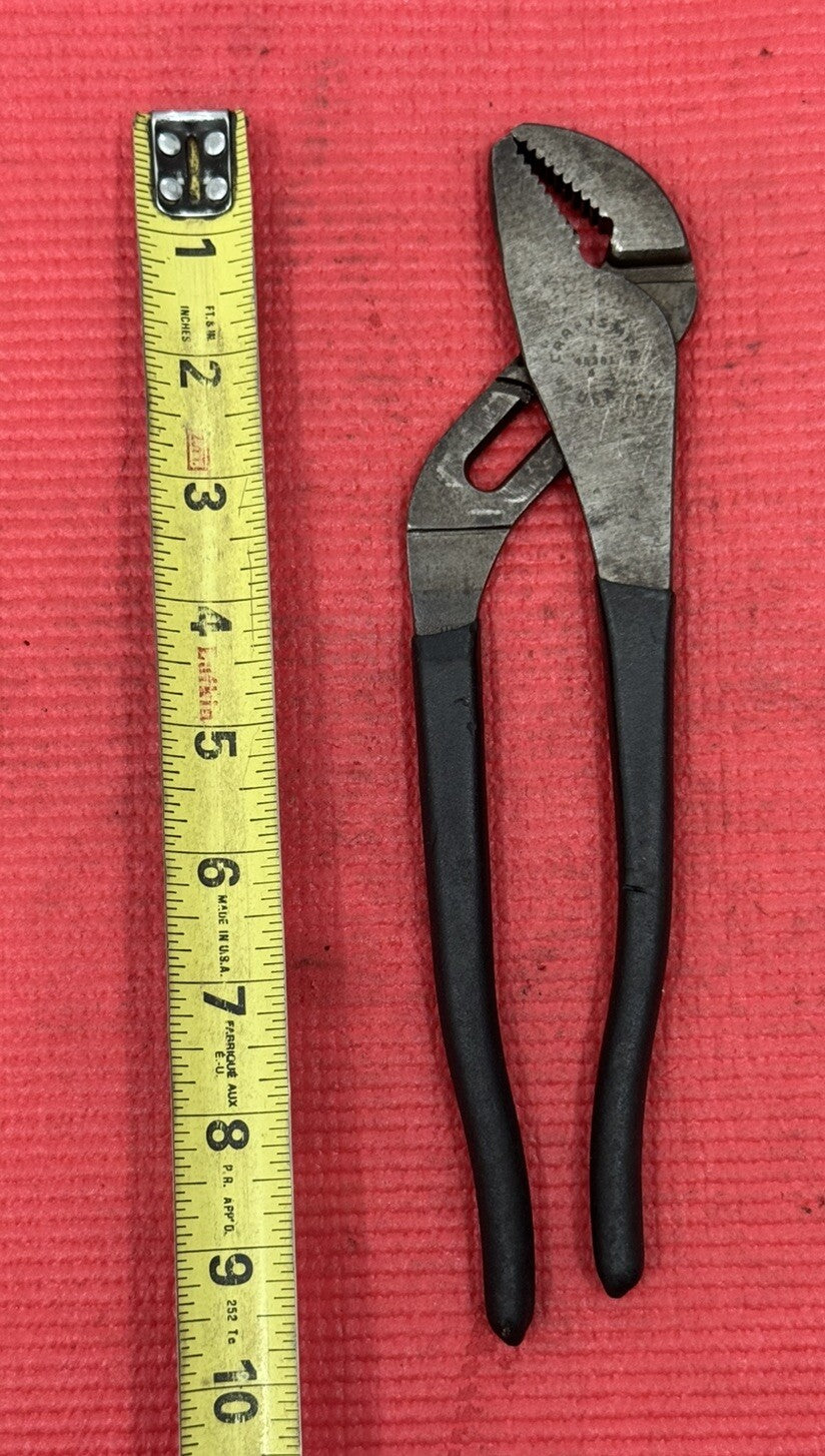 Vintage Craftsman 45381 Tongue & Grove 9 1/2" Arc Joint Pliers Black Handle USA