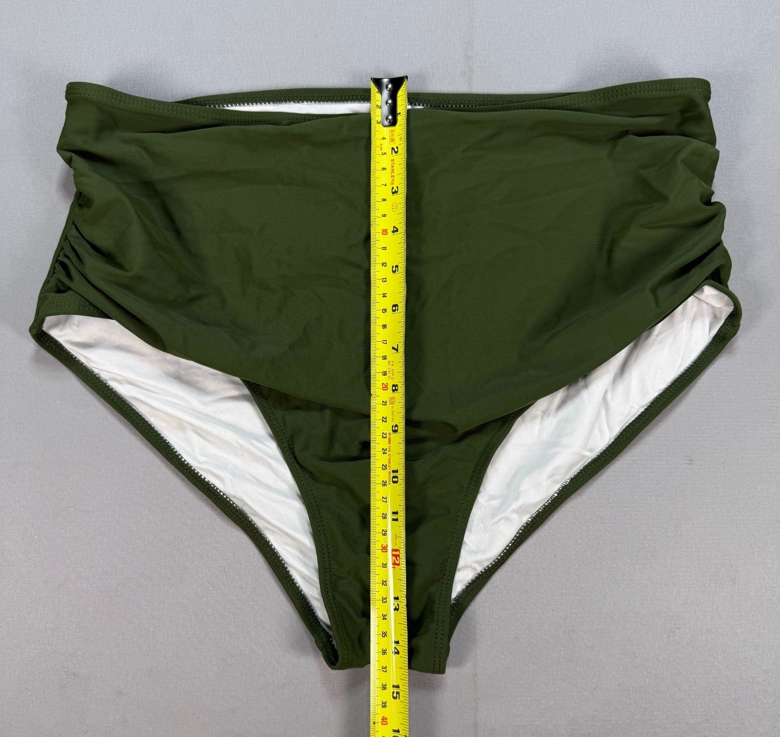 Daci 2-Piece Swimsuit Women's 18W Olive Green High Waisted Beach Bikini Set