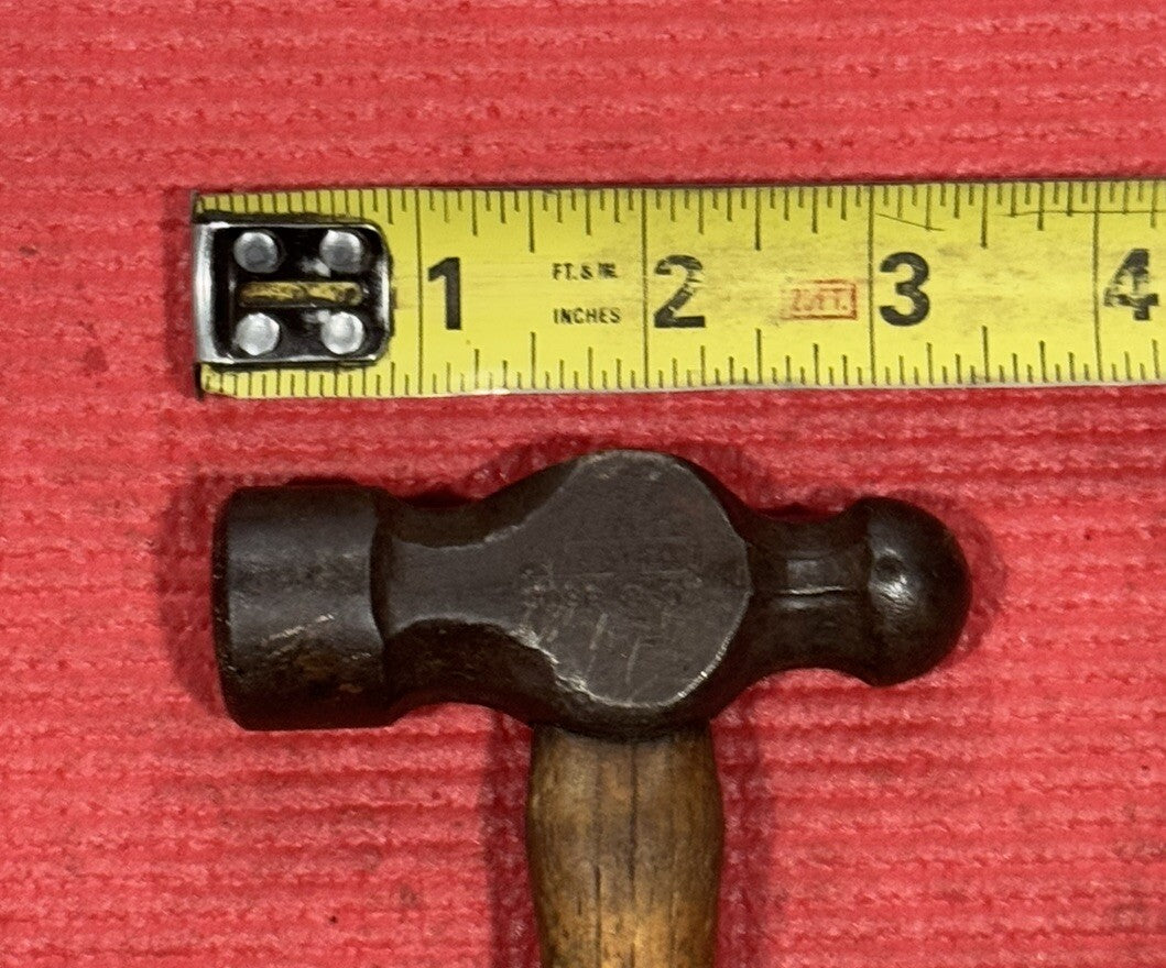 VINTAGE STANLEY NO. 308B 8 OZ. BALL PEEN HAMMER - W/Og HANDLE Made In USA